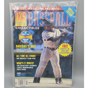 Baseball Collectibles Magazine Fall 1994 Ken Griffey Jr & Pullout Factory Sealed